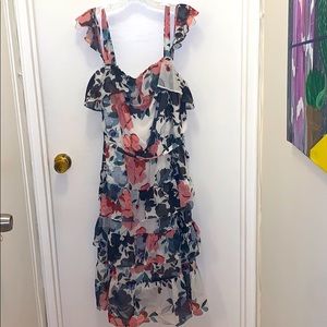 Ruffle midi dress